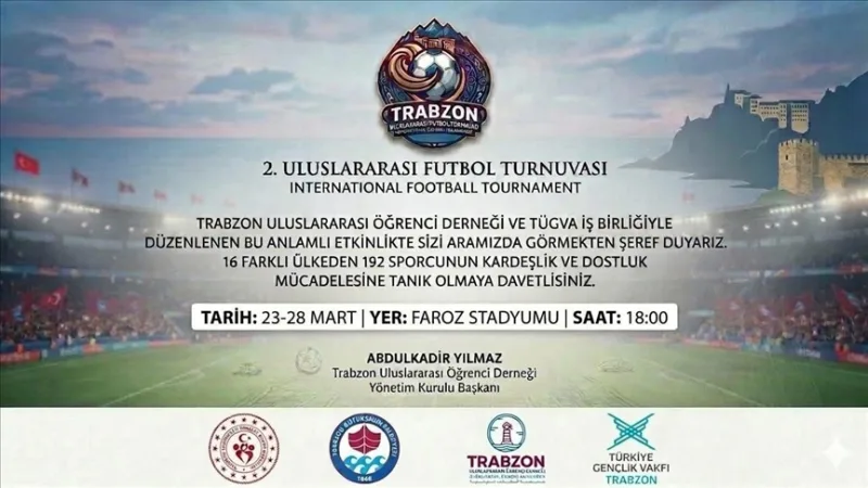 A soccer tournament featuring international students will be held in Trabzon